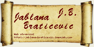 Jablana Bratičević vizit kartica